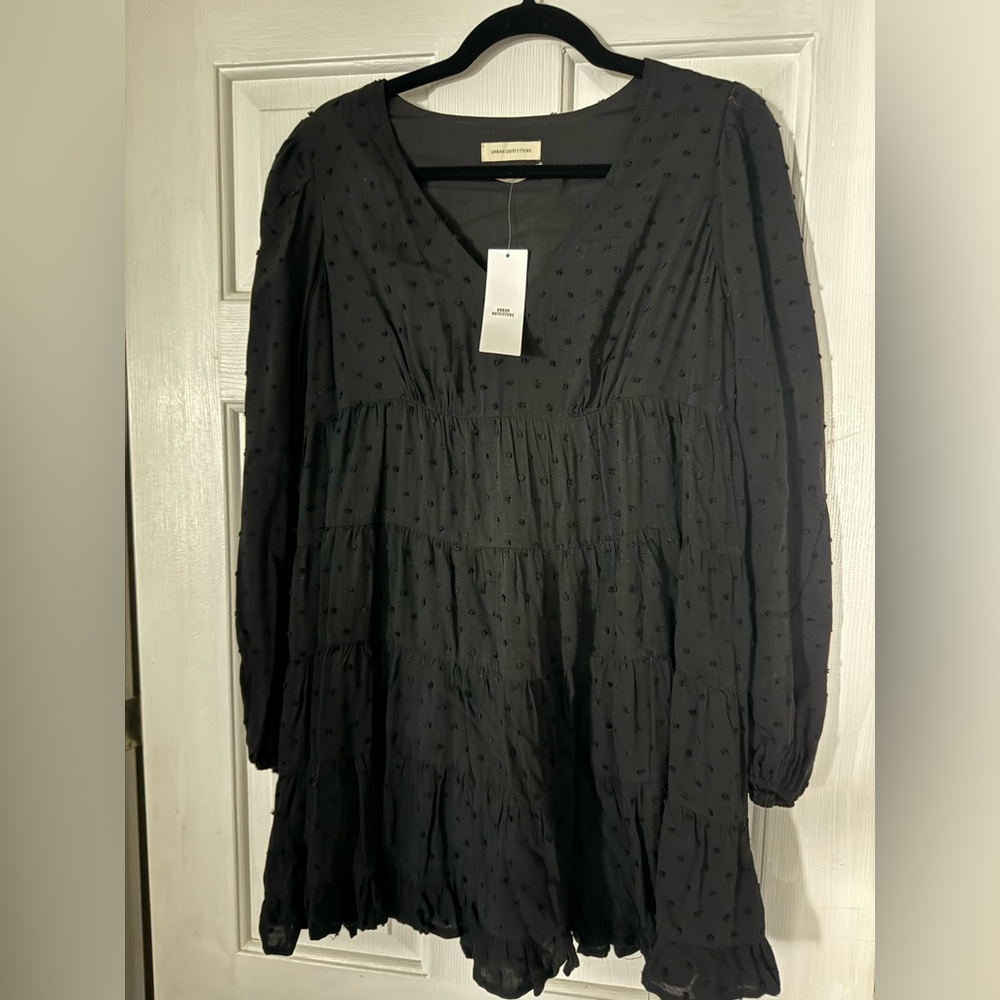 NWT Urban Outfitters Long Sleeve Dot Dress